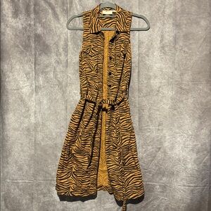 MAEVE by Anthropologie zebra dress